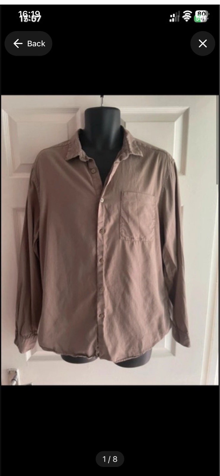 Jasper Conran beige large shirt