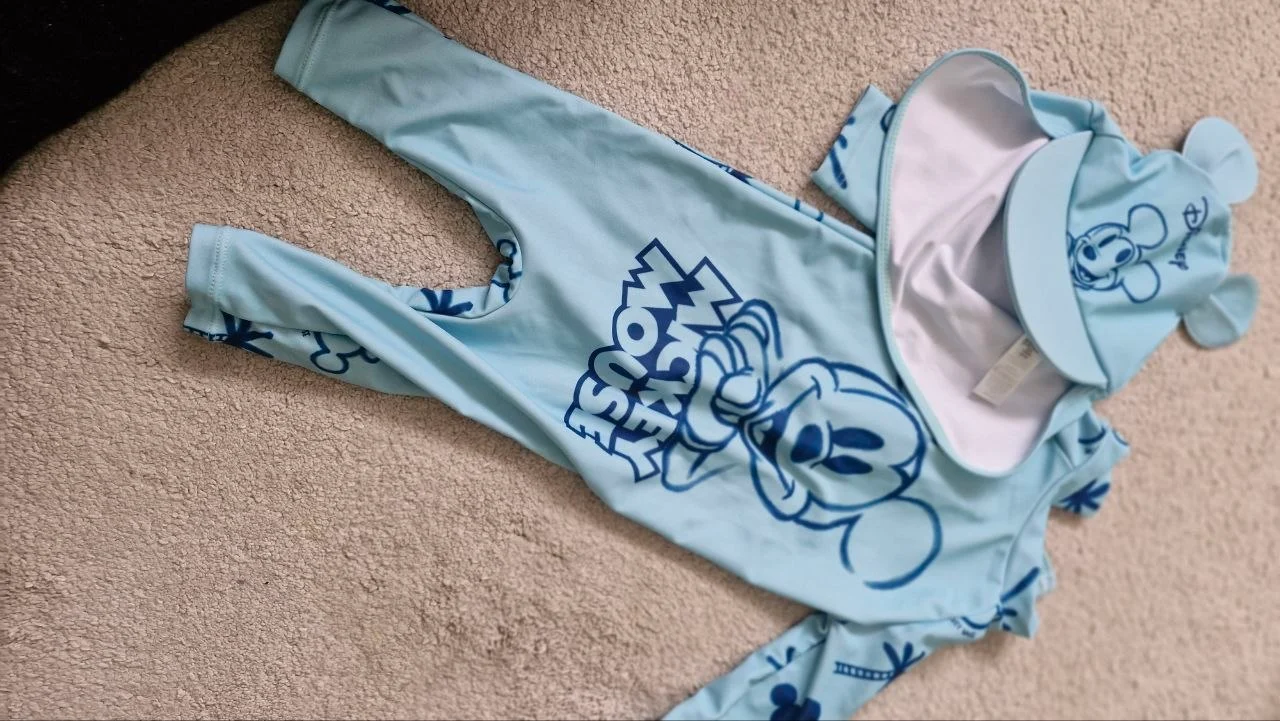Mickey mouse swimsuit one-piece 3-6 months