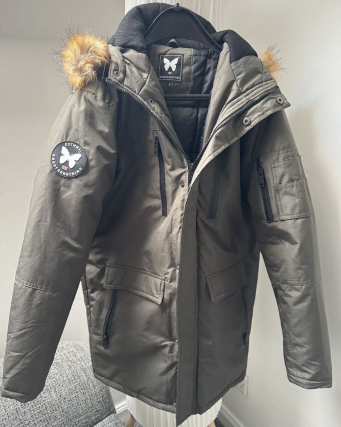 Mens Good For Nothing Khaki Parka