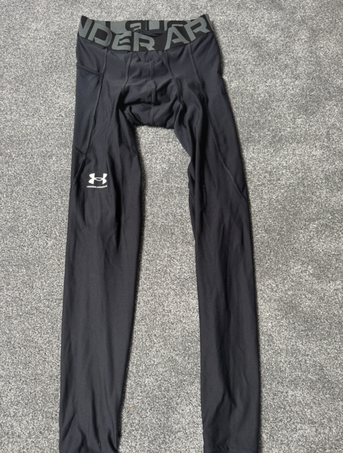 Mens black under armour heat gear compression tights/leggings