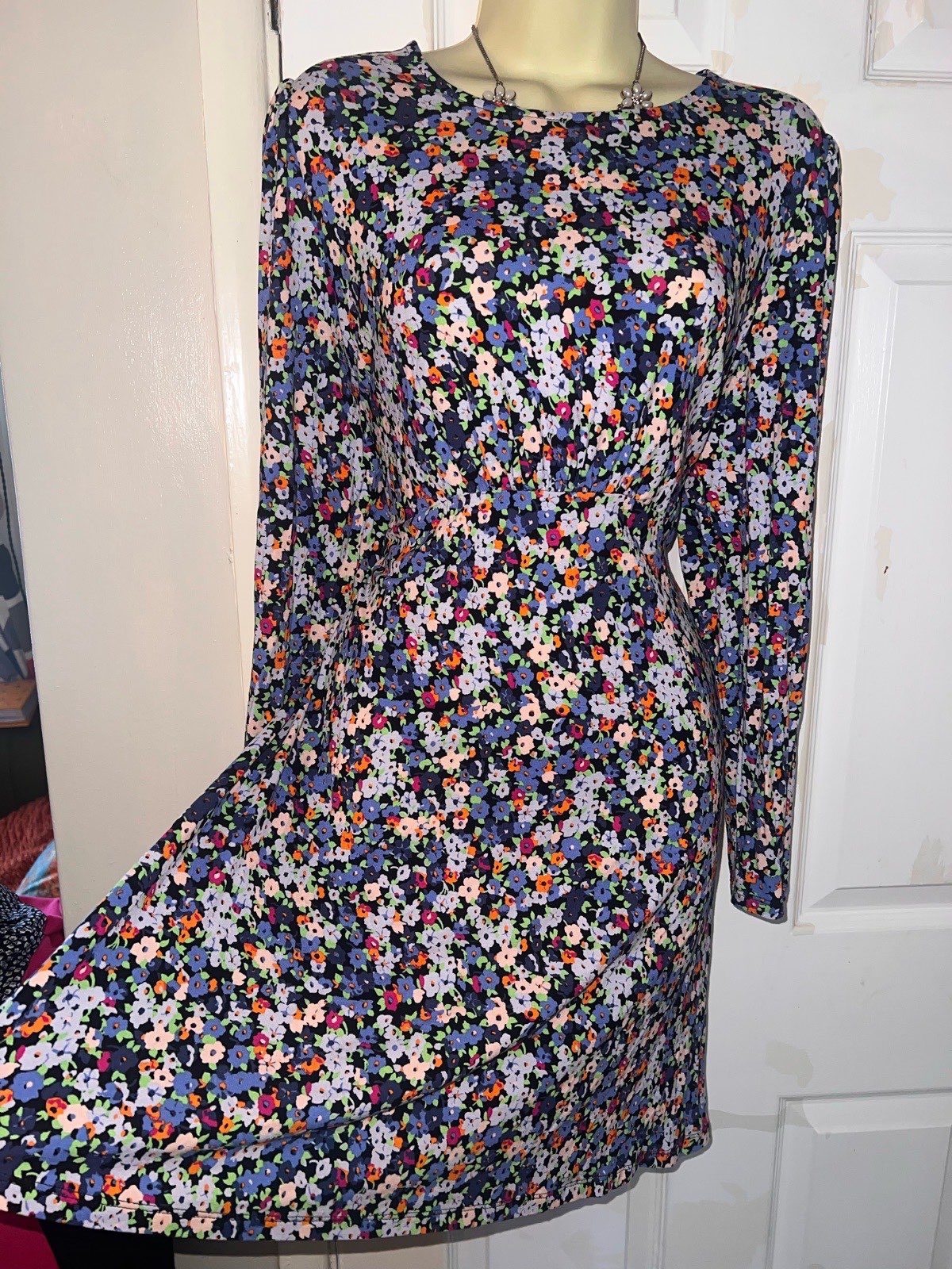 M&S pretty floral dress size 14 new summer