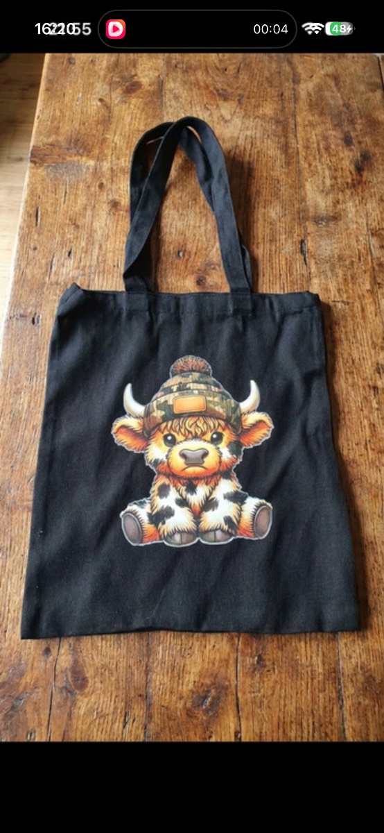Handmade Highland Calf Tote Bag