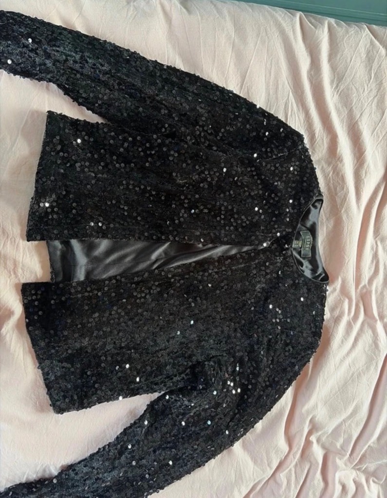 Lipsy Ladies Sequin Shrug/jacket/top ideal for glam evening or wedding wear