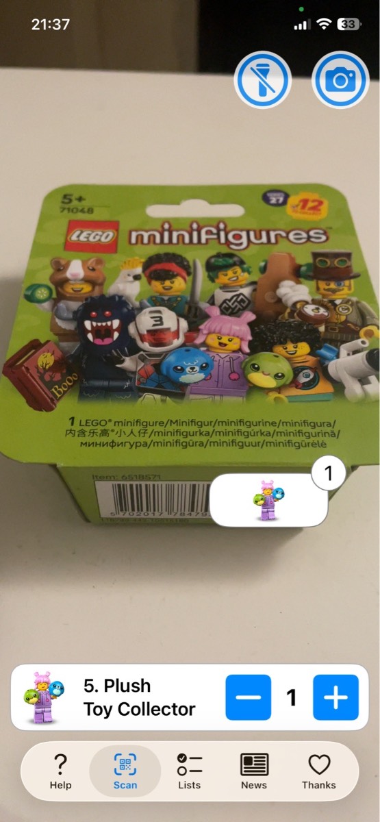 Lego Series 27 Minifigures: Plush Toy Collector (71048)