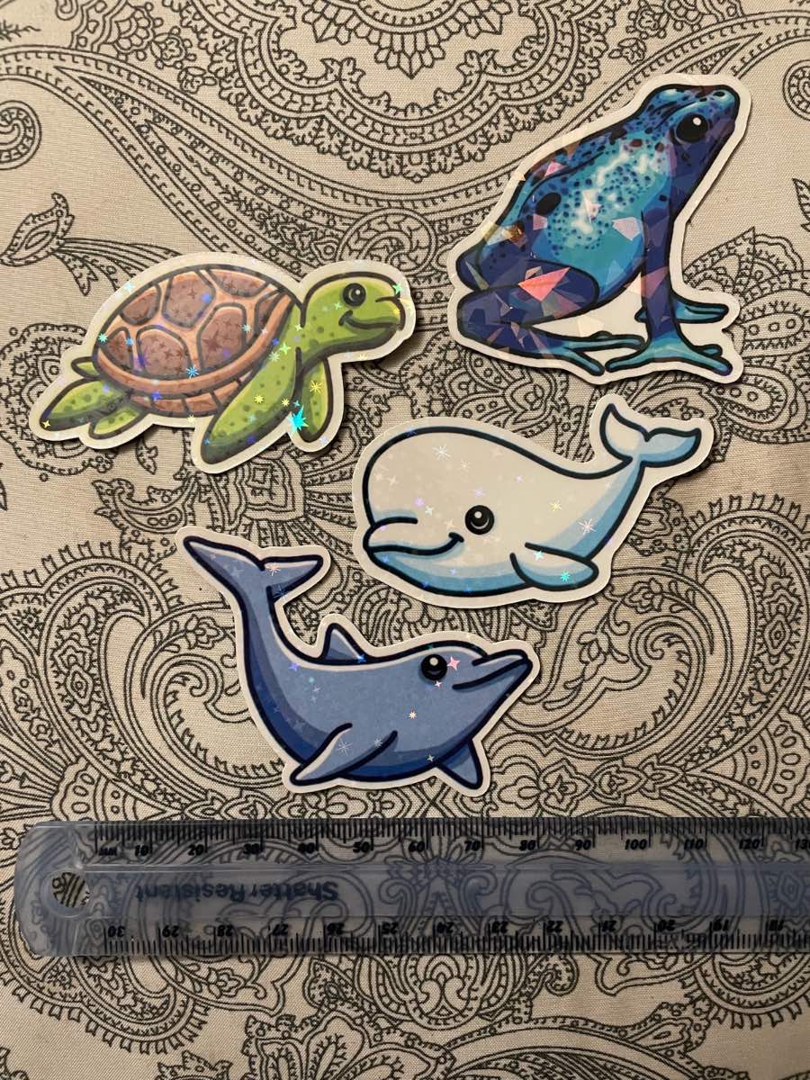 Holographic Sea Life Stickers