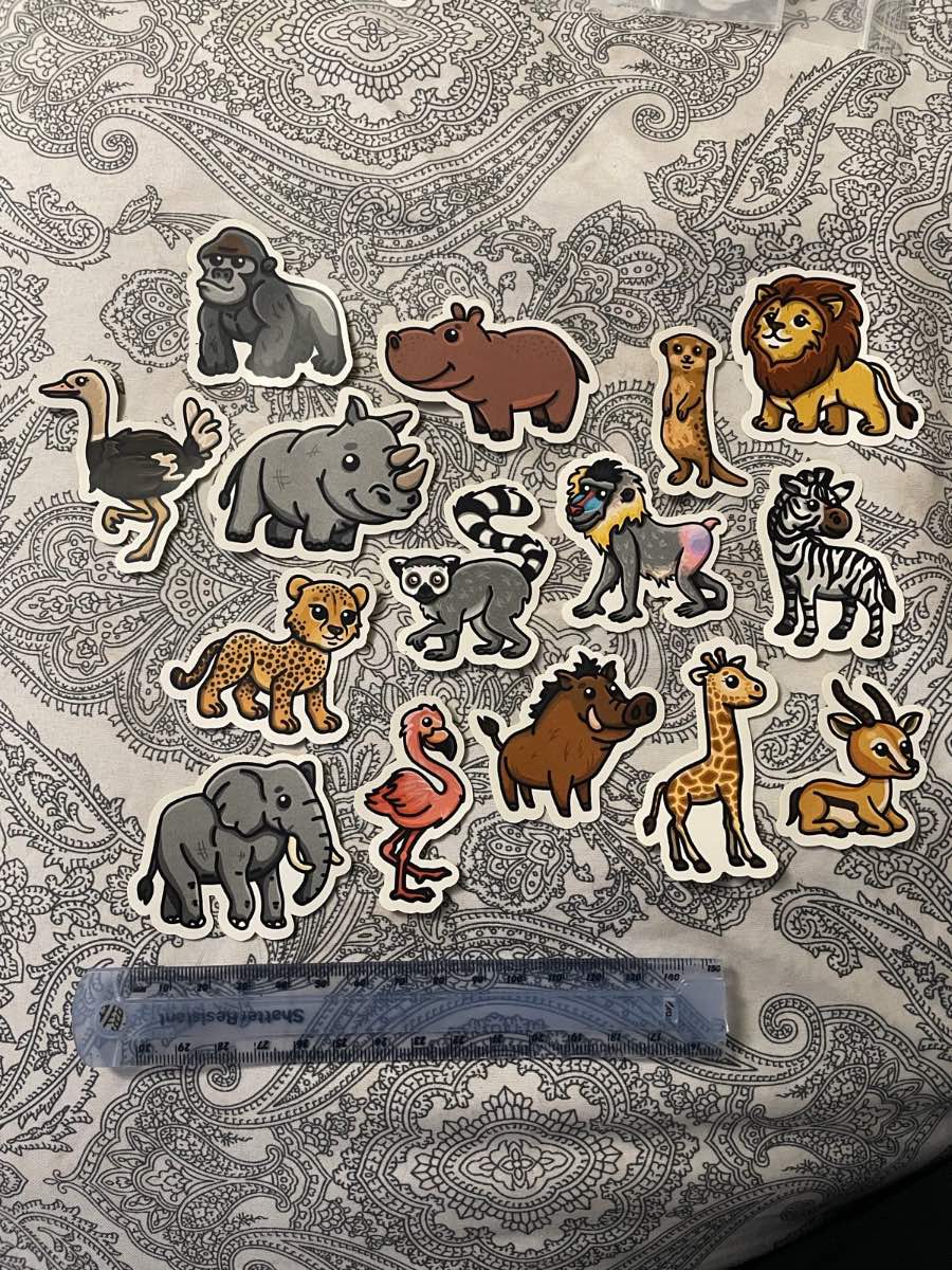 Safari Animal Stickers