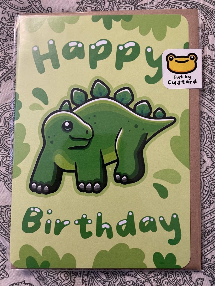 Greetings Card: Dinosaur