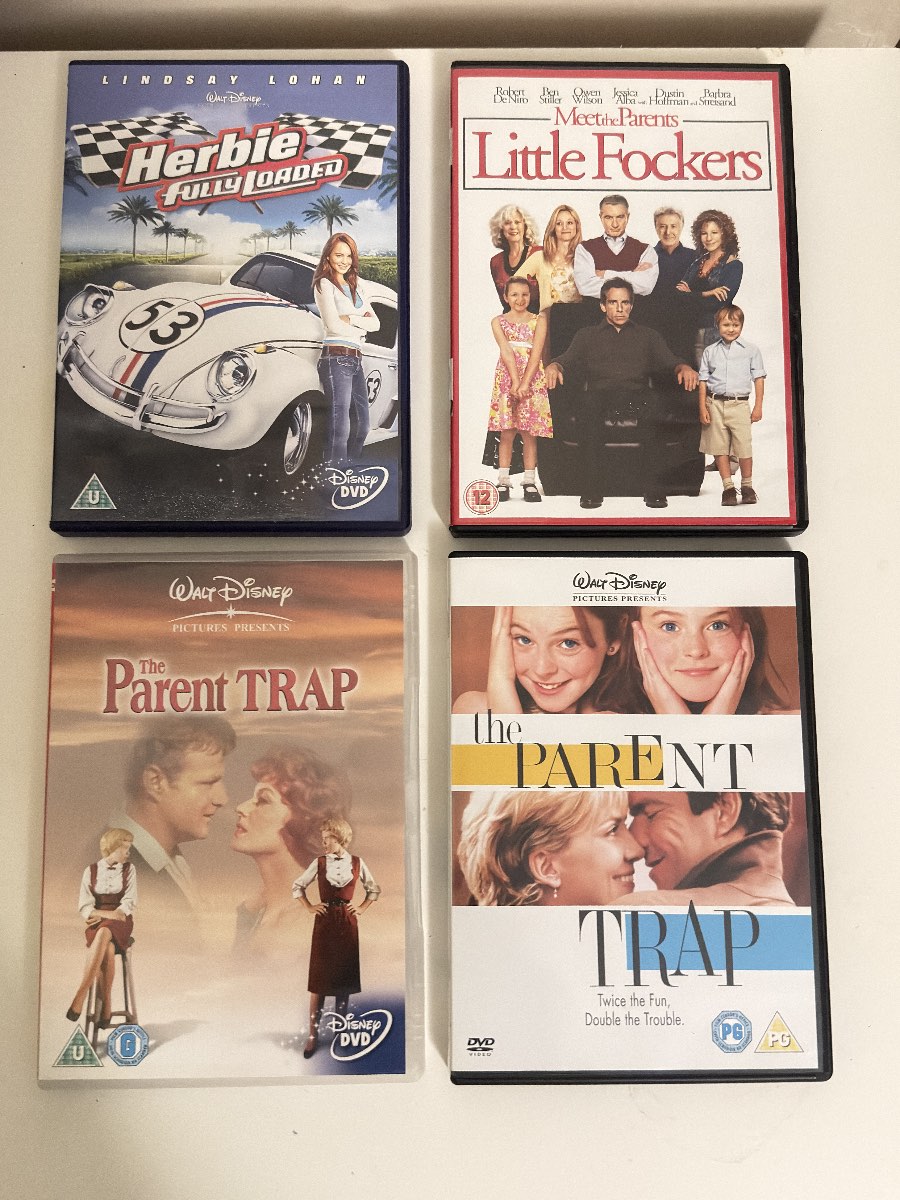 4 DVD Bundle: The Parent Trap, Herbie Fully Loaded, Meet The Parents