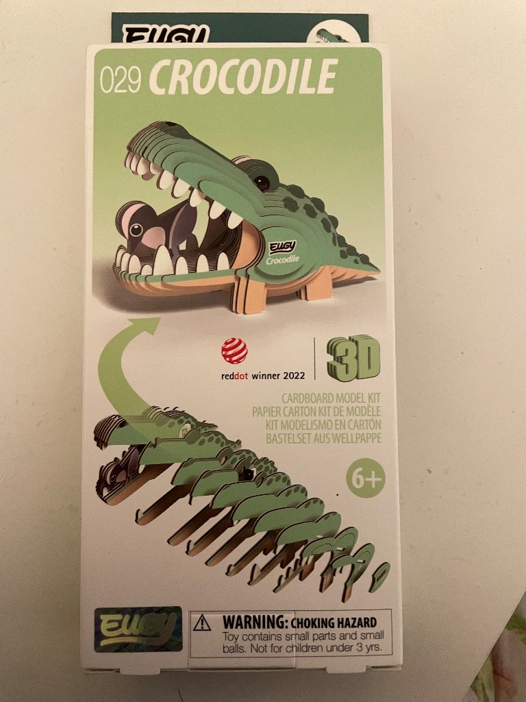 Eugy 3D Model: Crocodile