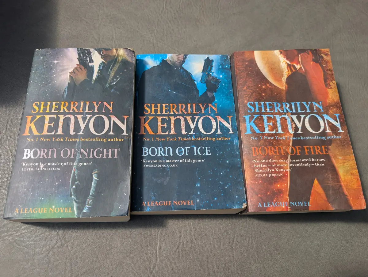 Born of Fire, Ice and Night - League Novel Series, Sherrilyn Kenyon X3 Paperback Books