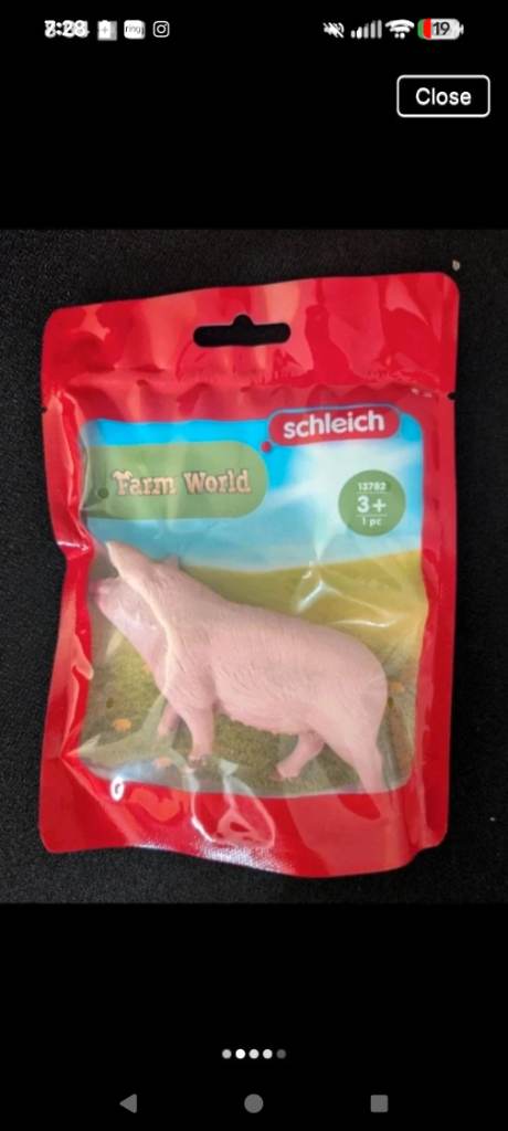 13782 Schleich Pig Figure Farm World Animal Collectible