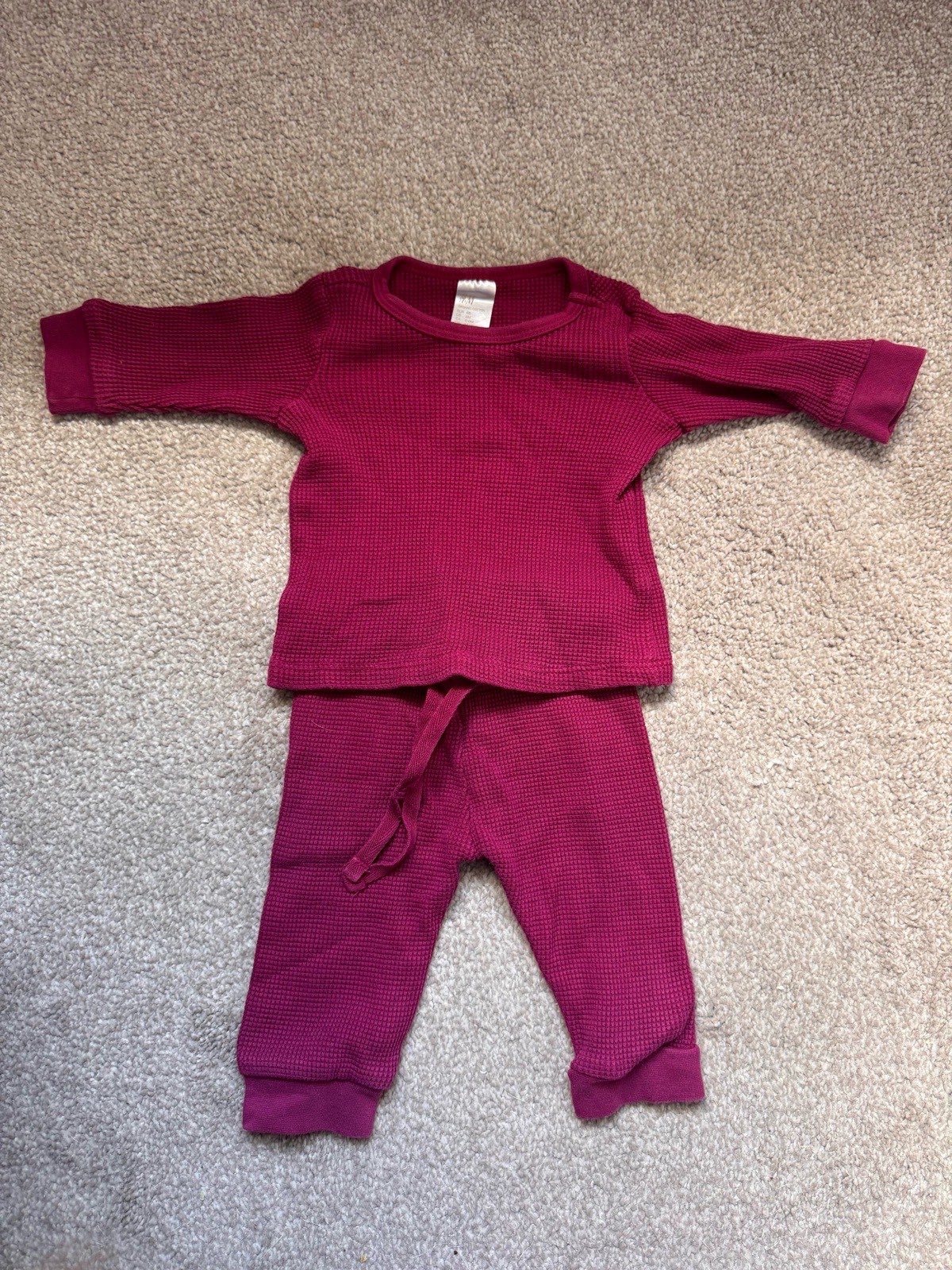 H&m 4-6 months burgundy set