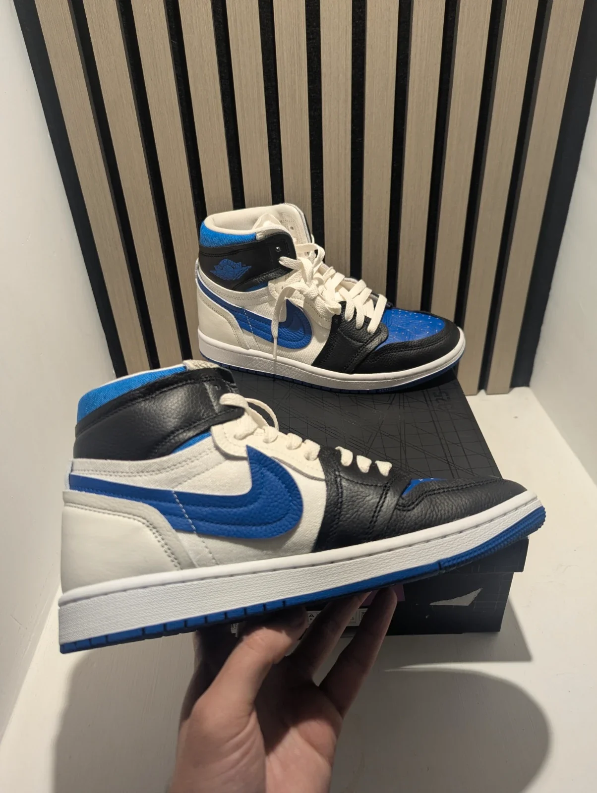 Nike Air Jordan 1 Mid – Black / White / Royal Blue