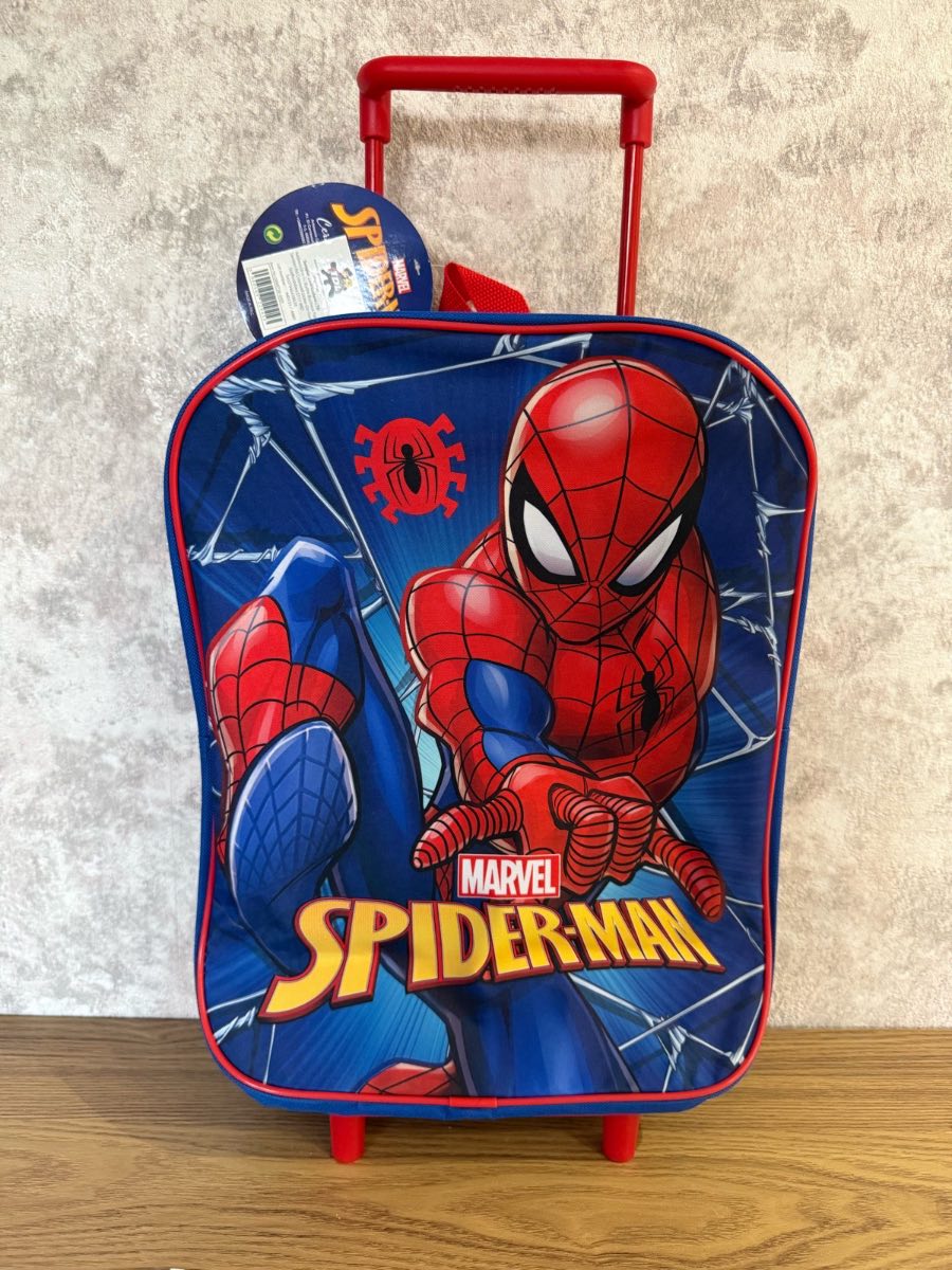 Boys Marvel Spider-Man - Wheel Trolley Suitcase Travel Bag- Cabin Approved