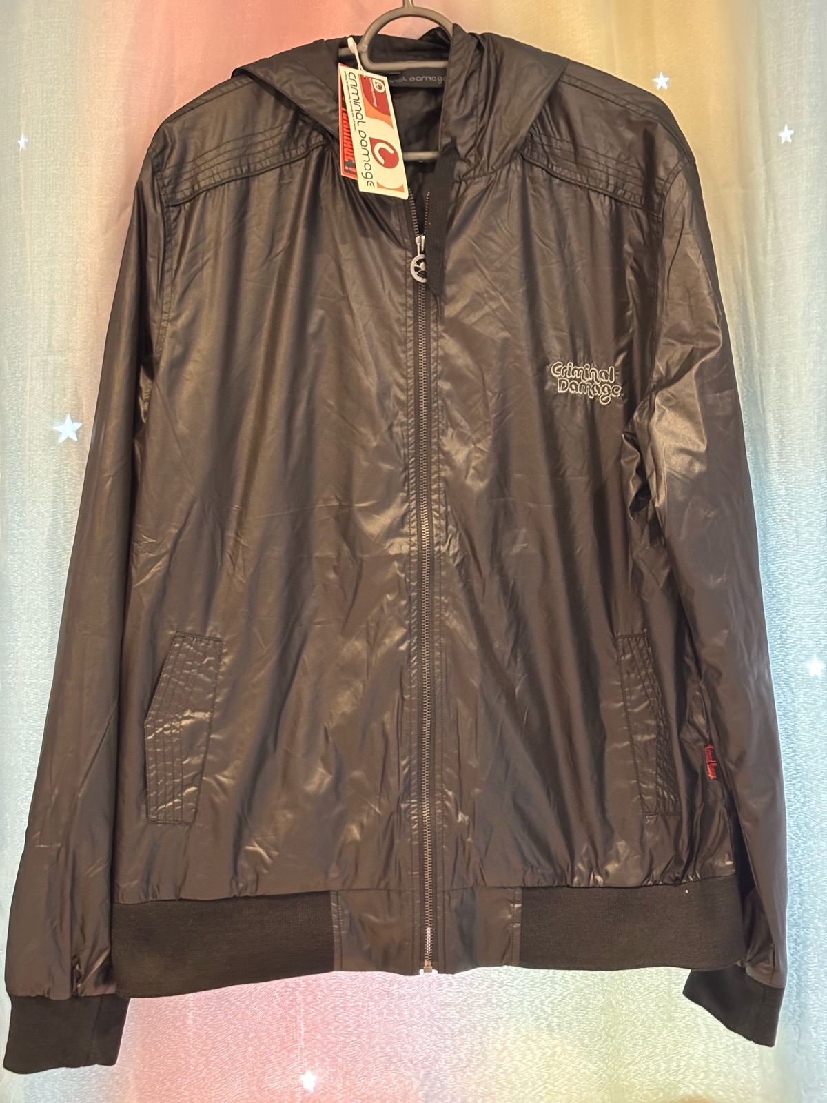 Criminal Damage black hooded jacket