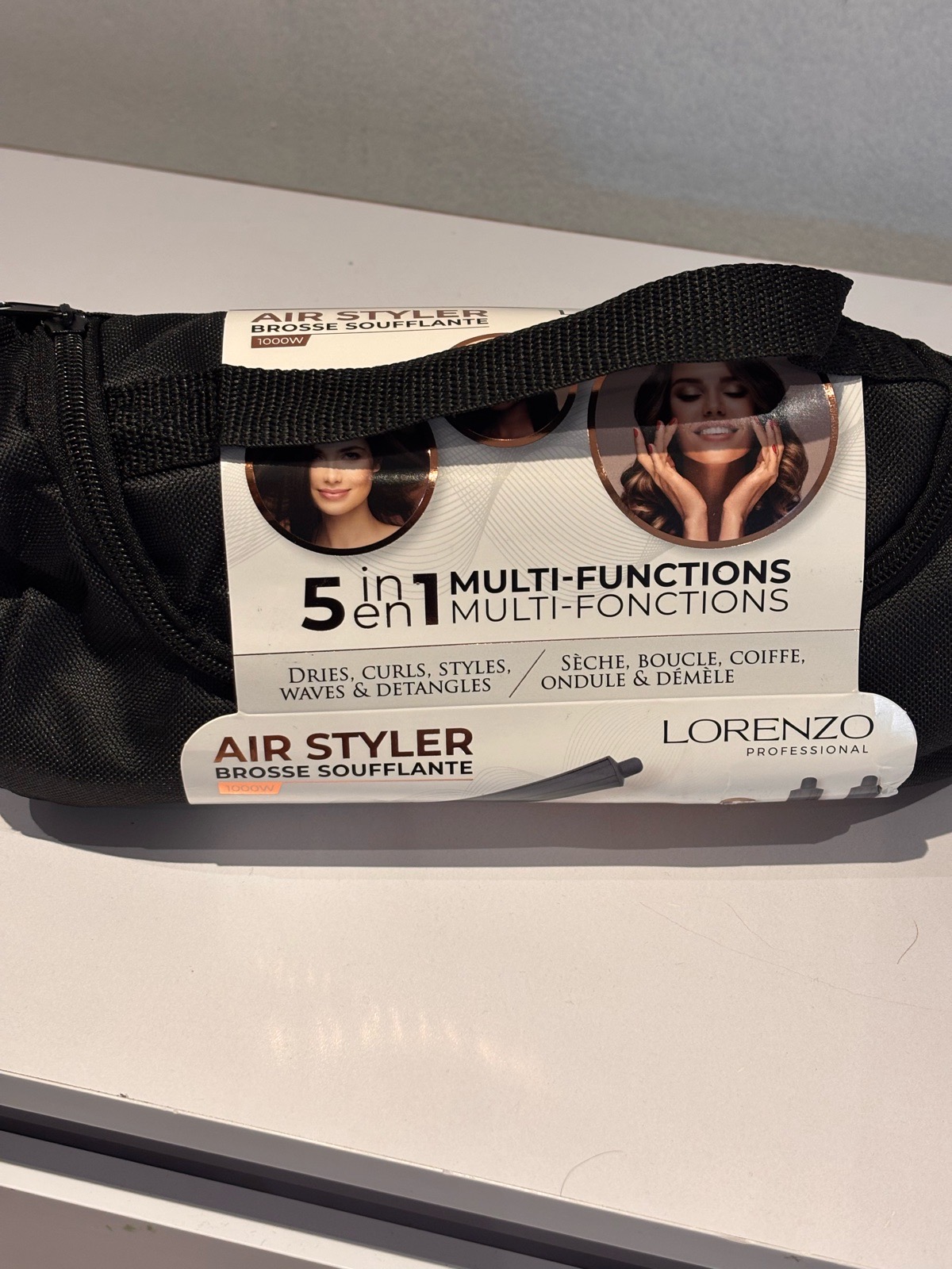 Lorenzo Professional 5-in-1 Air Styler Multi-Function Hot Air Brush 1000W