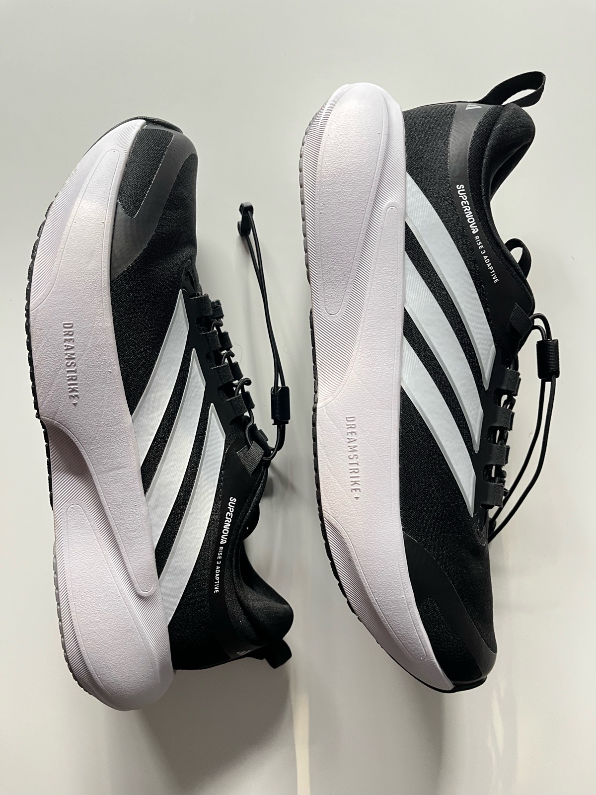 adidas Supernova Rise 3 Adaptive Black White Men’s Running Shoes Size UK 9 New