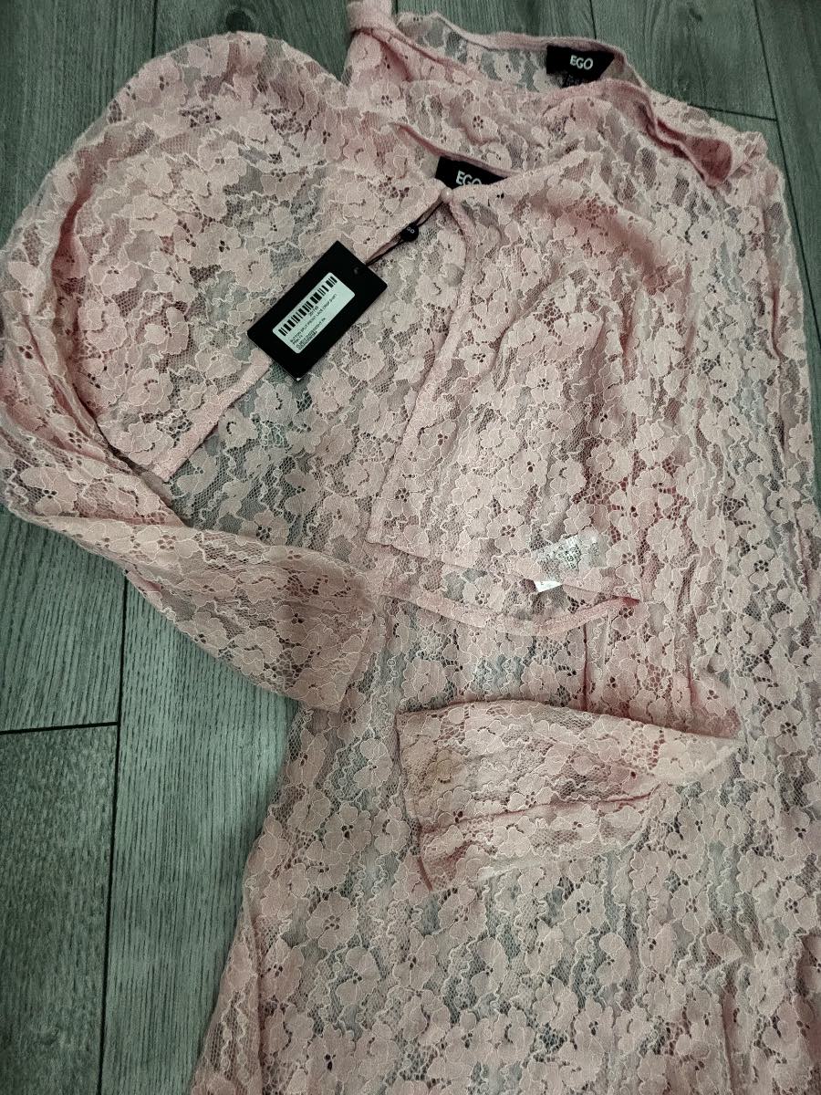 Pink beach cover up co ord