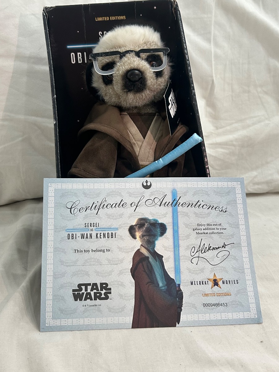 Limited edition Star Wars meerkat movies sergi retired