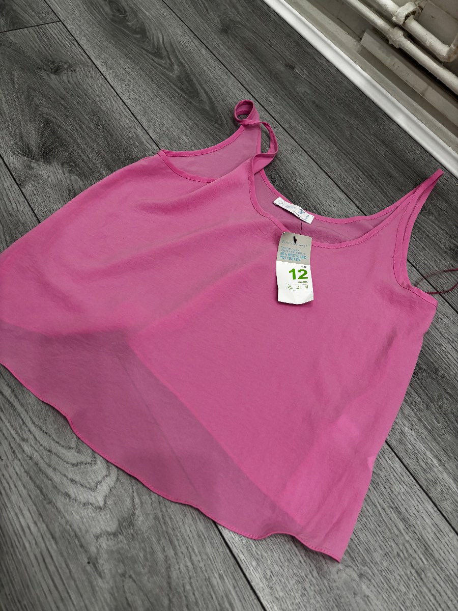 Pink top size 12