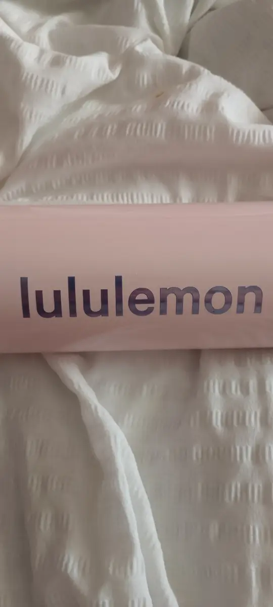 Lululemon pink gloss water bottle