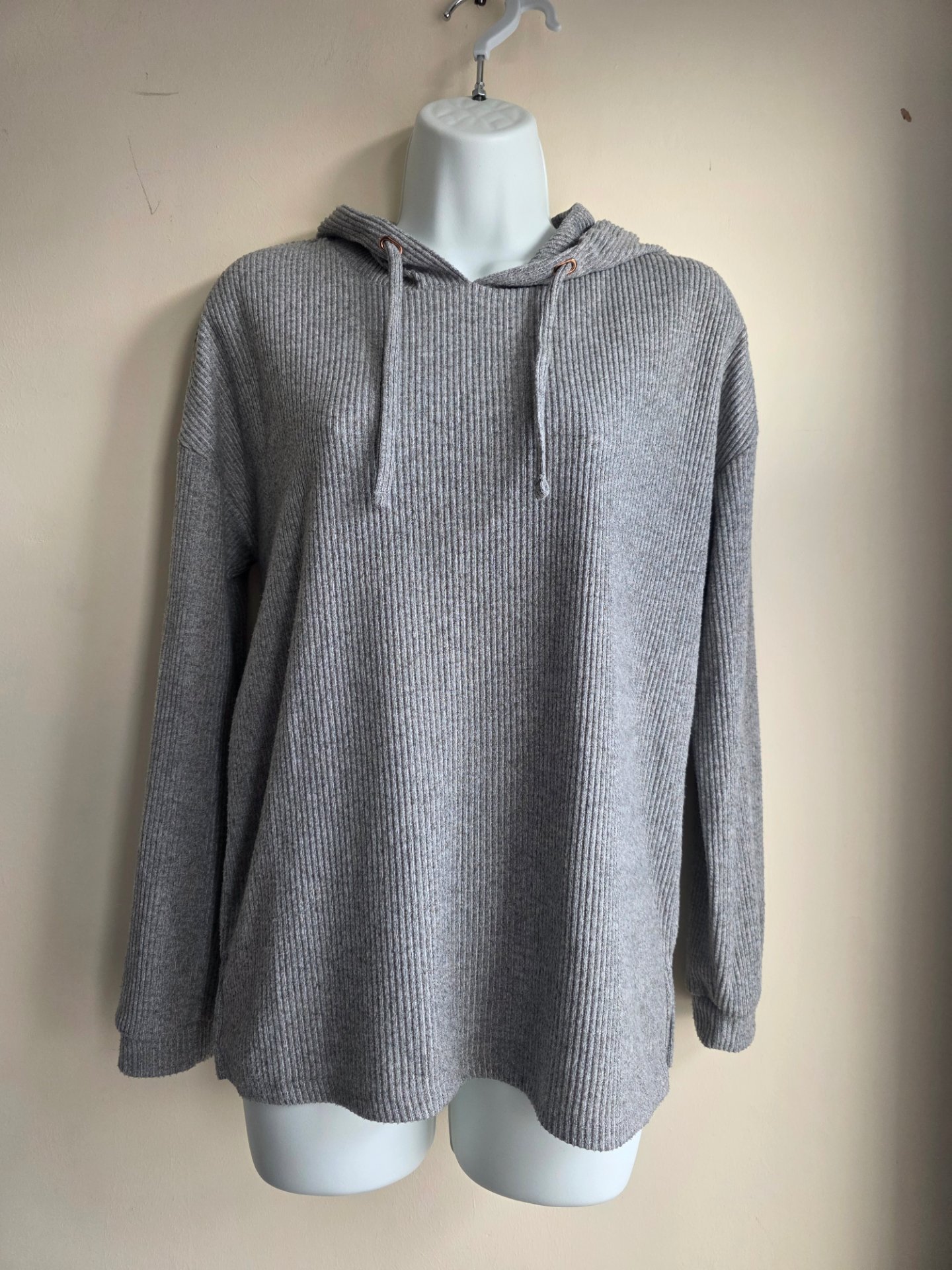Papaya grey jumper with hood size 10