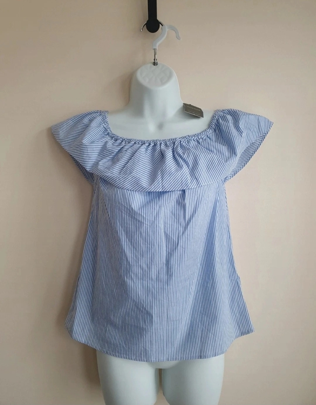 Oasis Top Blouse Blue Size 8