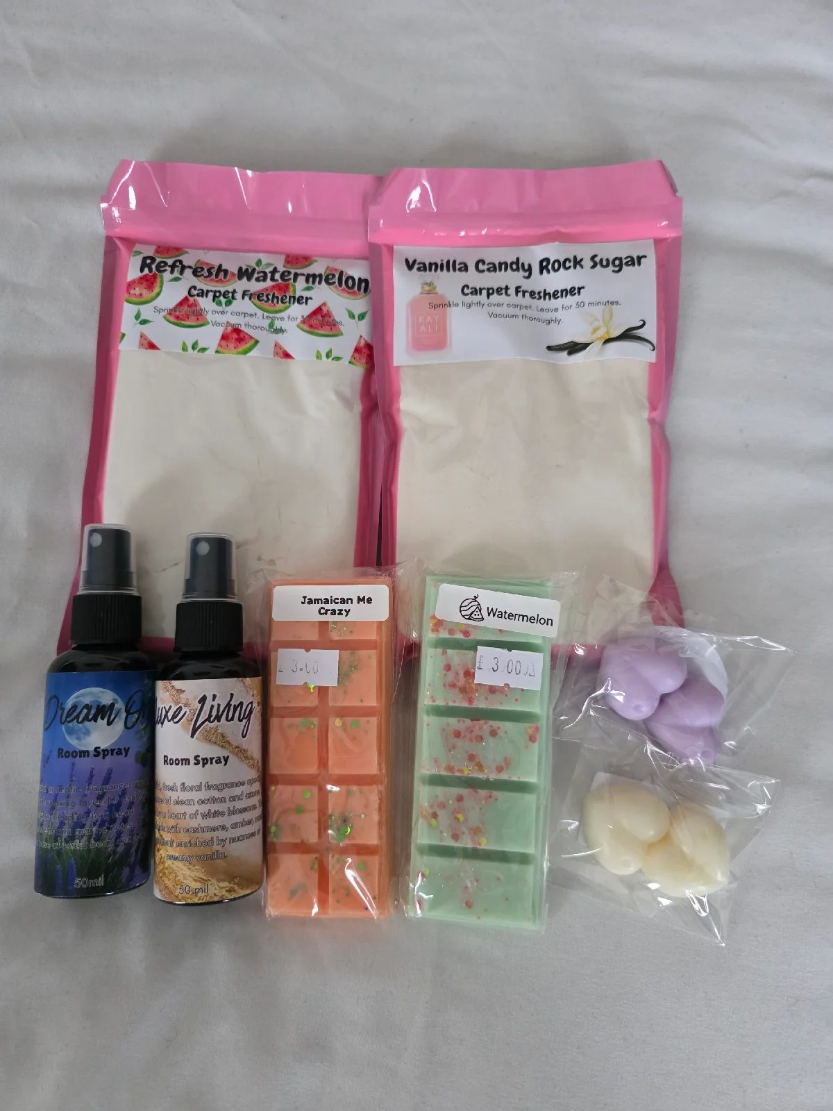 Room spray wax melt carpet freshener watermelon vanilla
