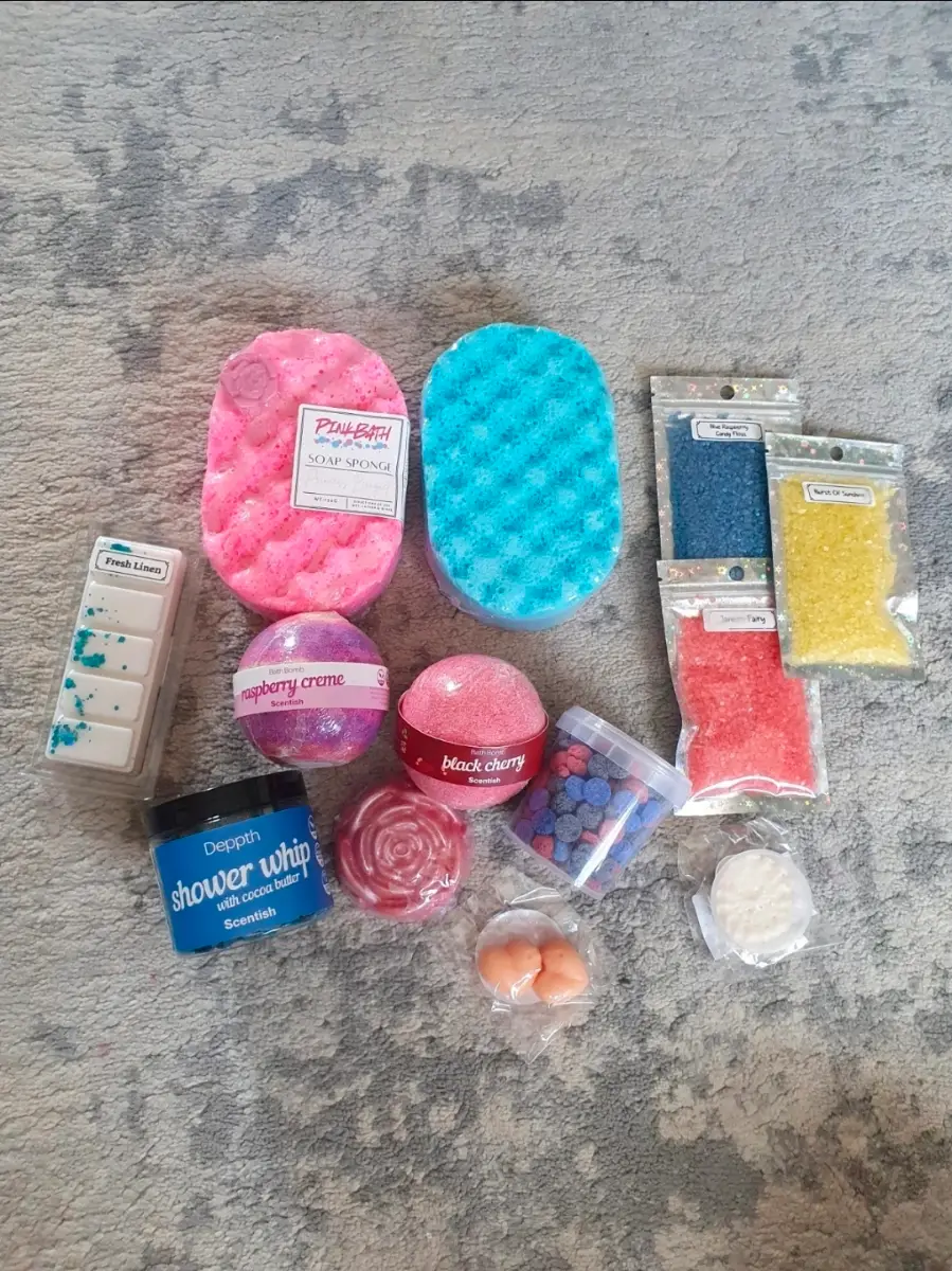 Soap sponge soap bar whipped soap wax melts bundle