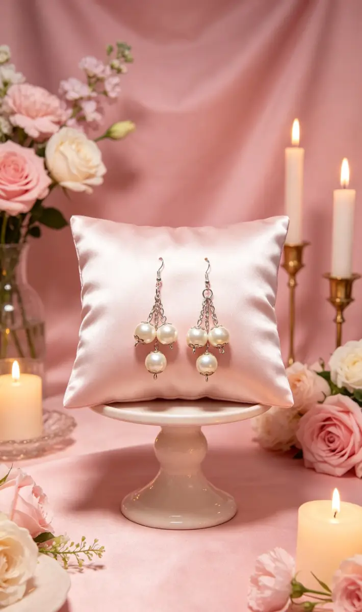3 drop pearl earrings