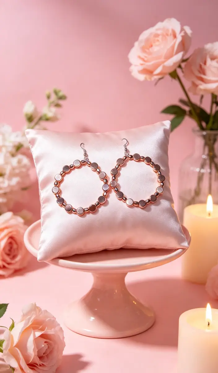 Rosegold hoop earrings