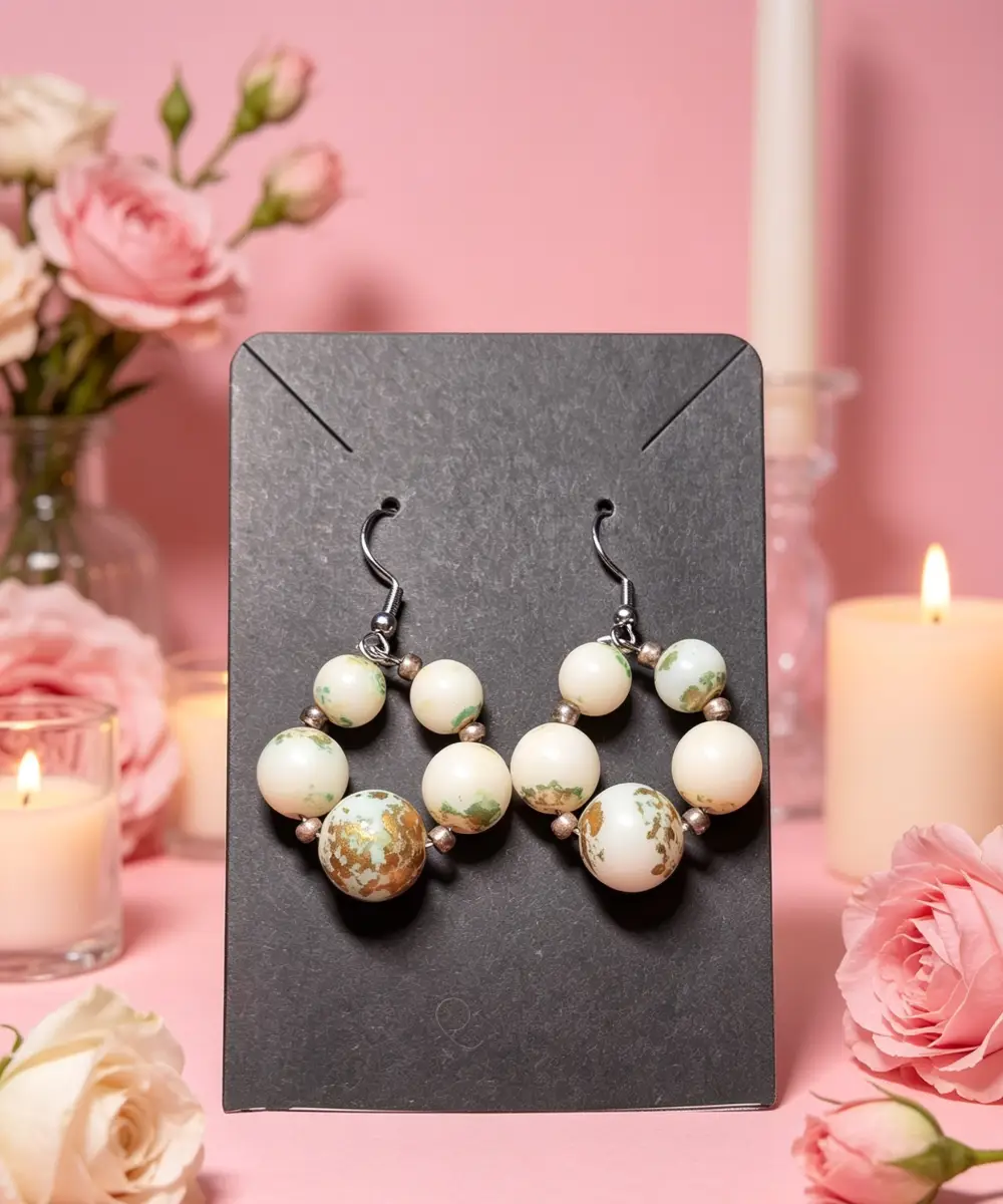 Dangle ball earrings
