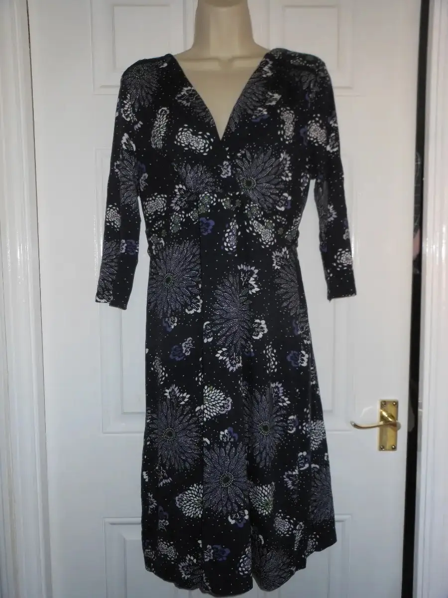 Per una blue multi coloured dress size 14