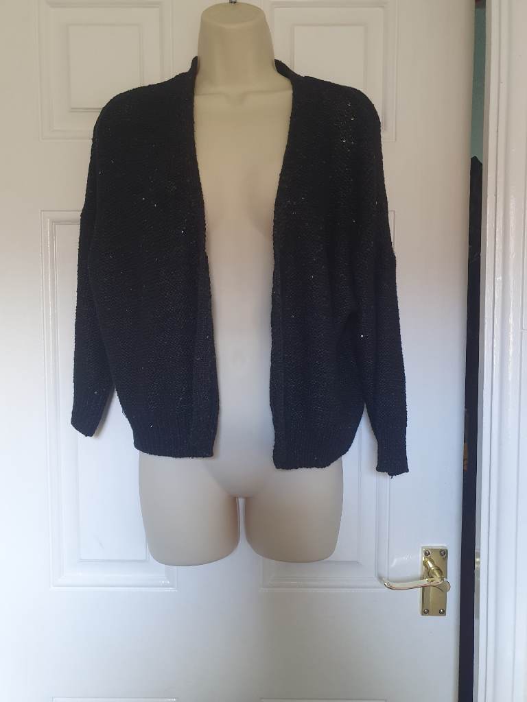 M&S collection  black sequin  colour cardigan  size14