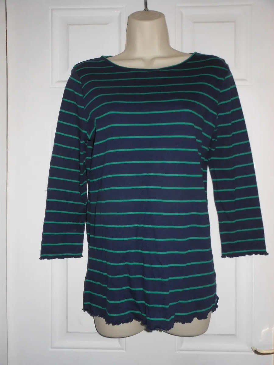 Dorothy perkins blue and green top size 14