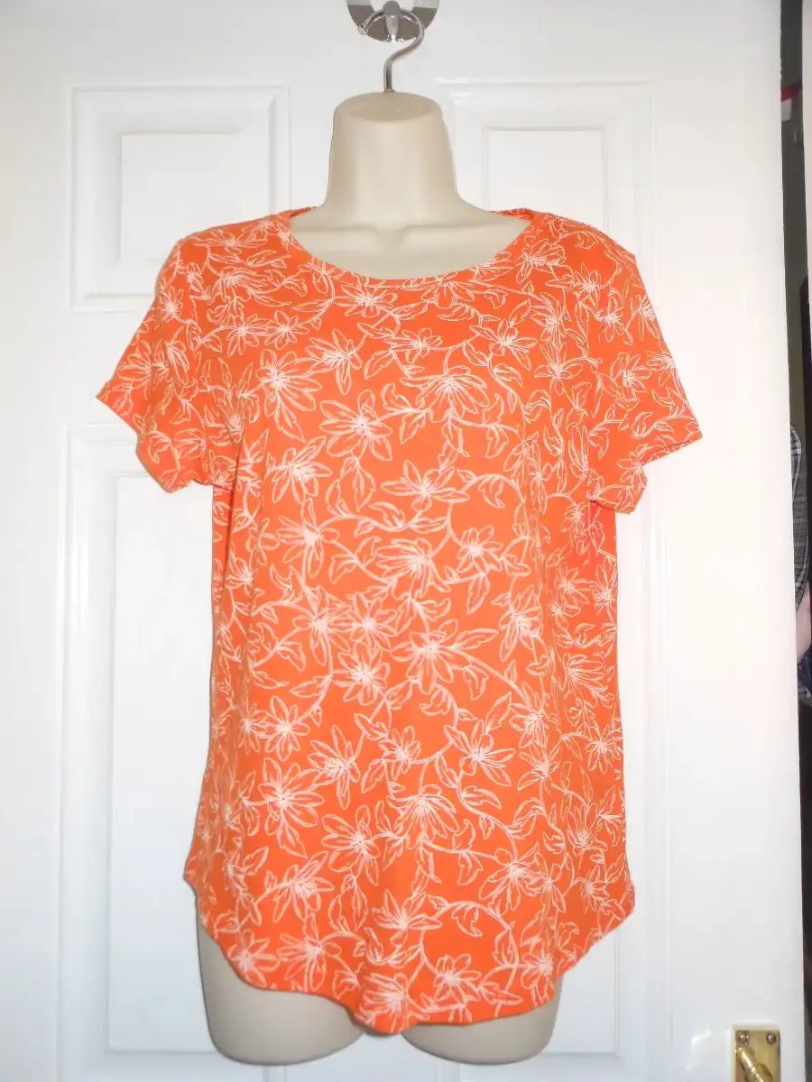 Bhs orange t-shirt size 14