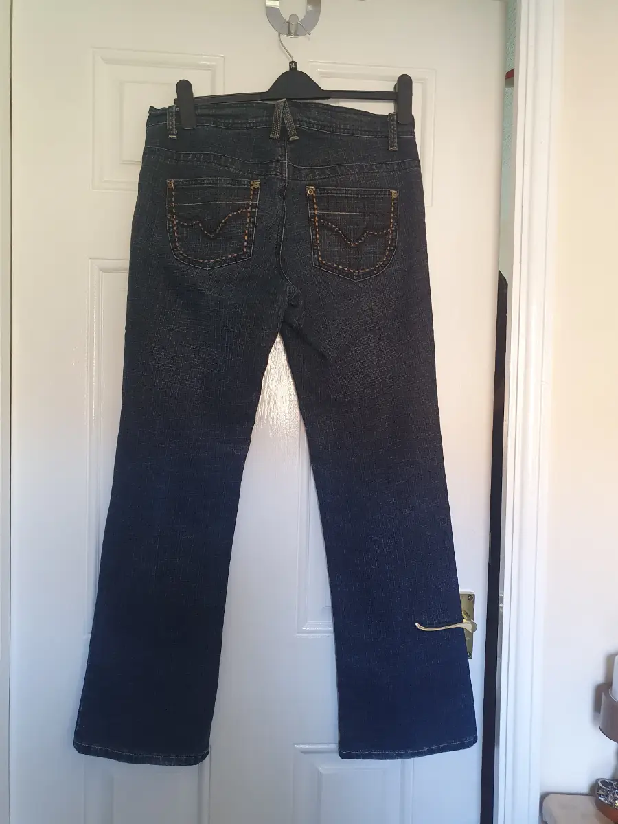 Next blue bootcut jeans long size 12R