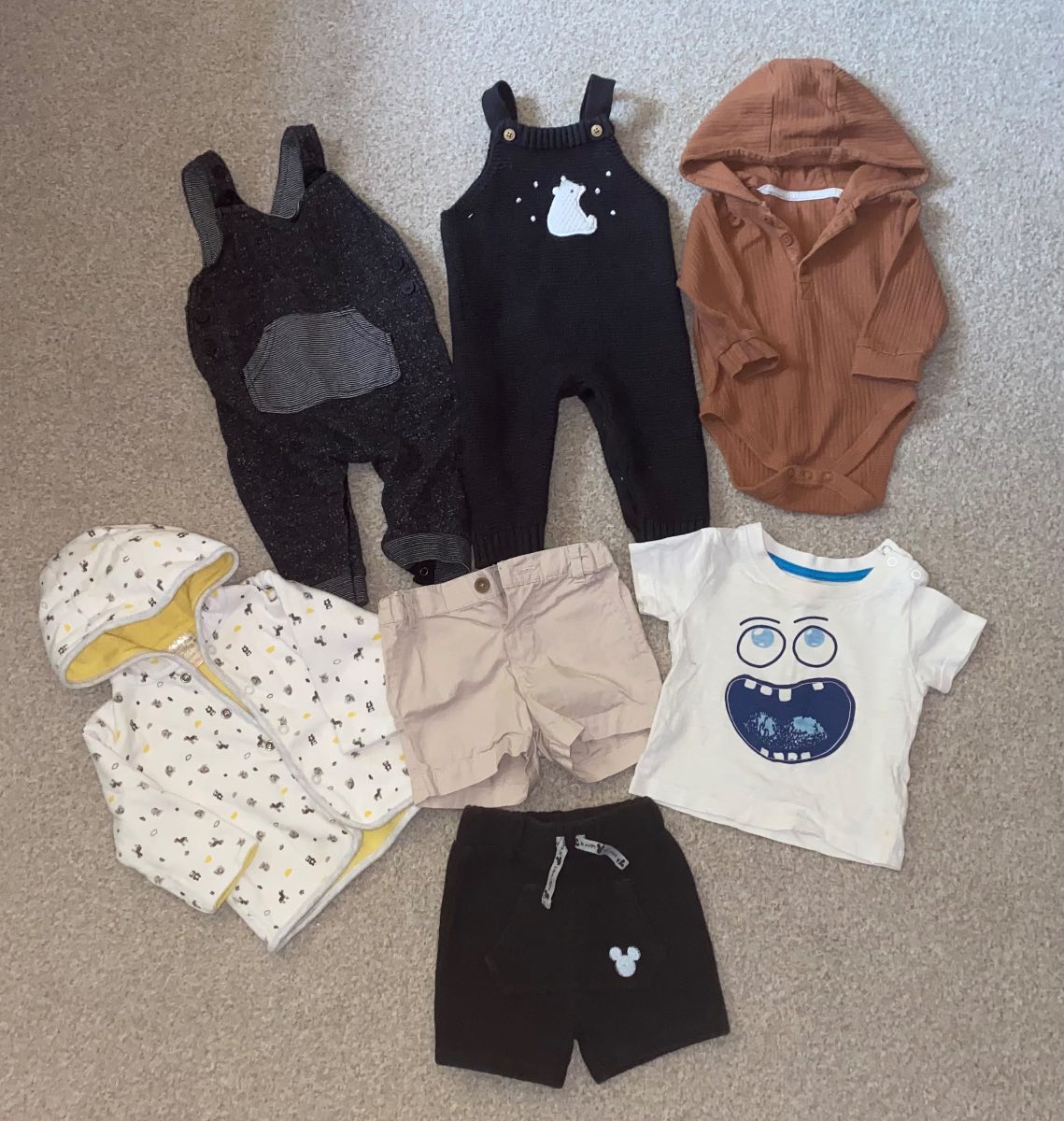 Baby Boy Clothes Bundle (7 Items) | Primark, George, Just Too Cute & Fred & Flo 3-6 Months
