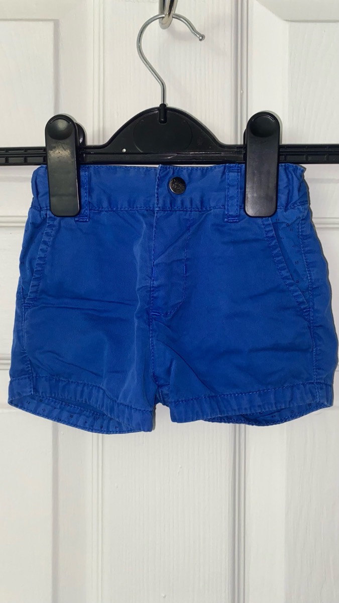 Mayoral Royal Blue Chino Shorts Adjustable Waist Age 3M (62cm)