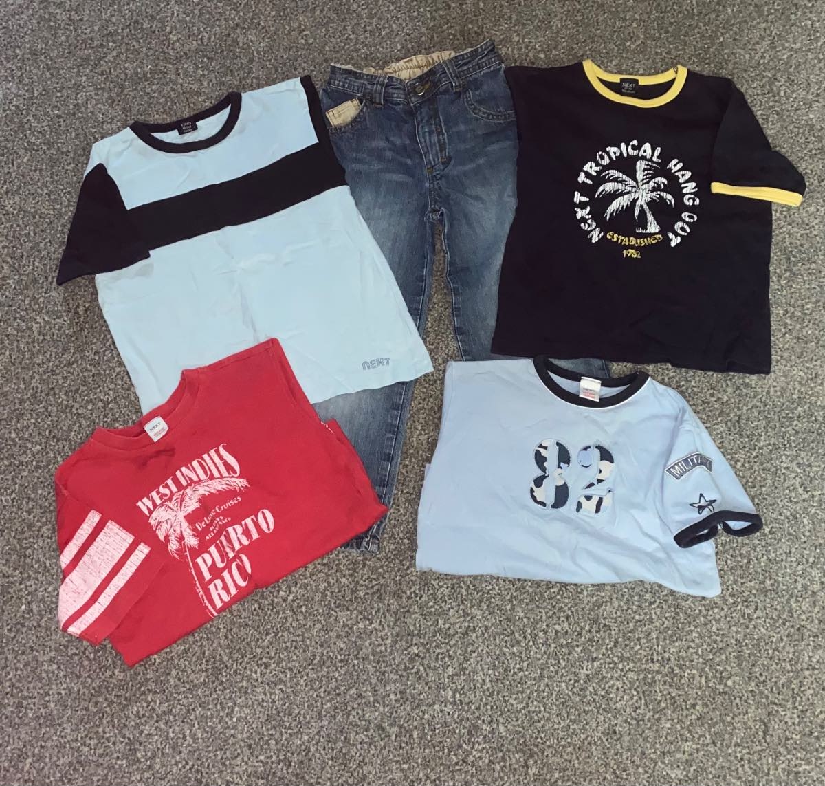 Boys Next Clothes Bundle 6 Years / 116cm – Jeans & 4 T-Shirts