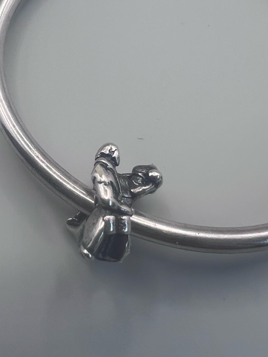 Trollbeads sterling silver "Breakfast" charm (model 11470)
