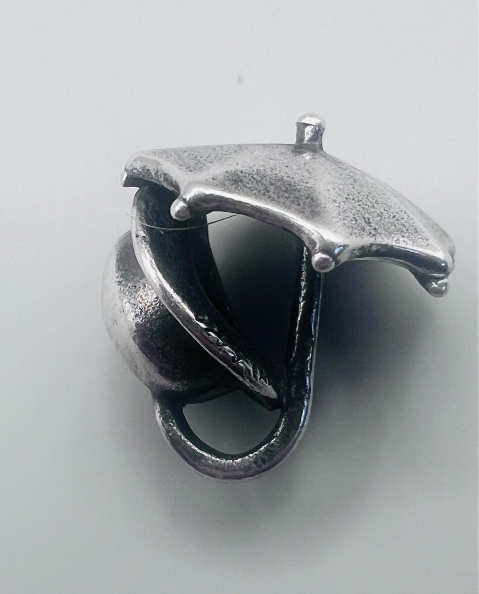 Trollbeads London Gentleman Sterling Silver Charm Bowler Hat And Umbrella