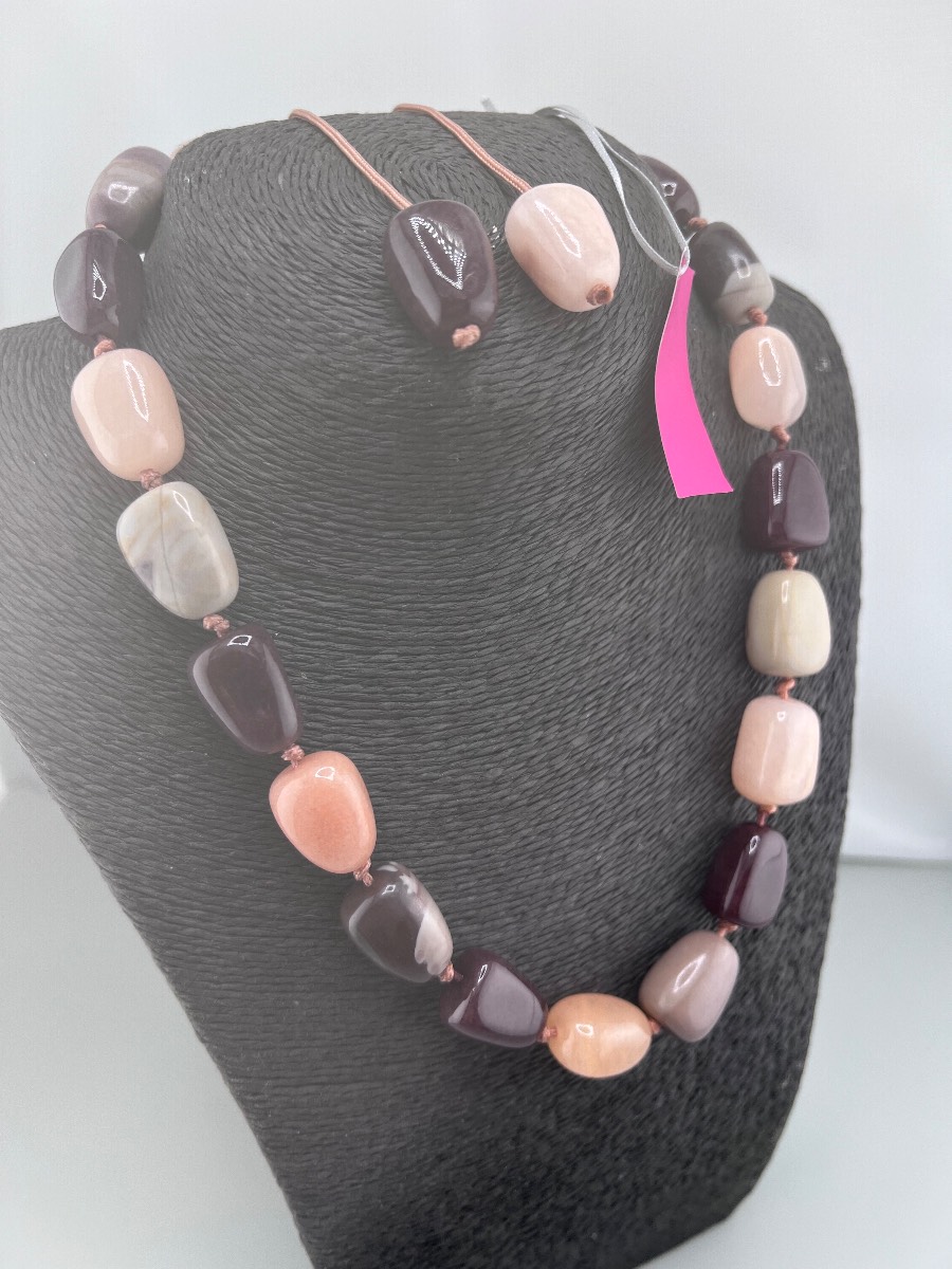 New Lola rose chunky baroque beaded gemstone necklace