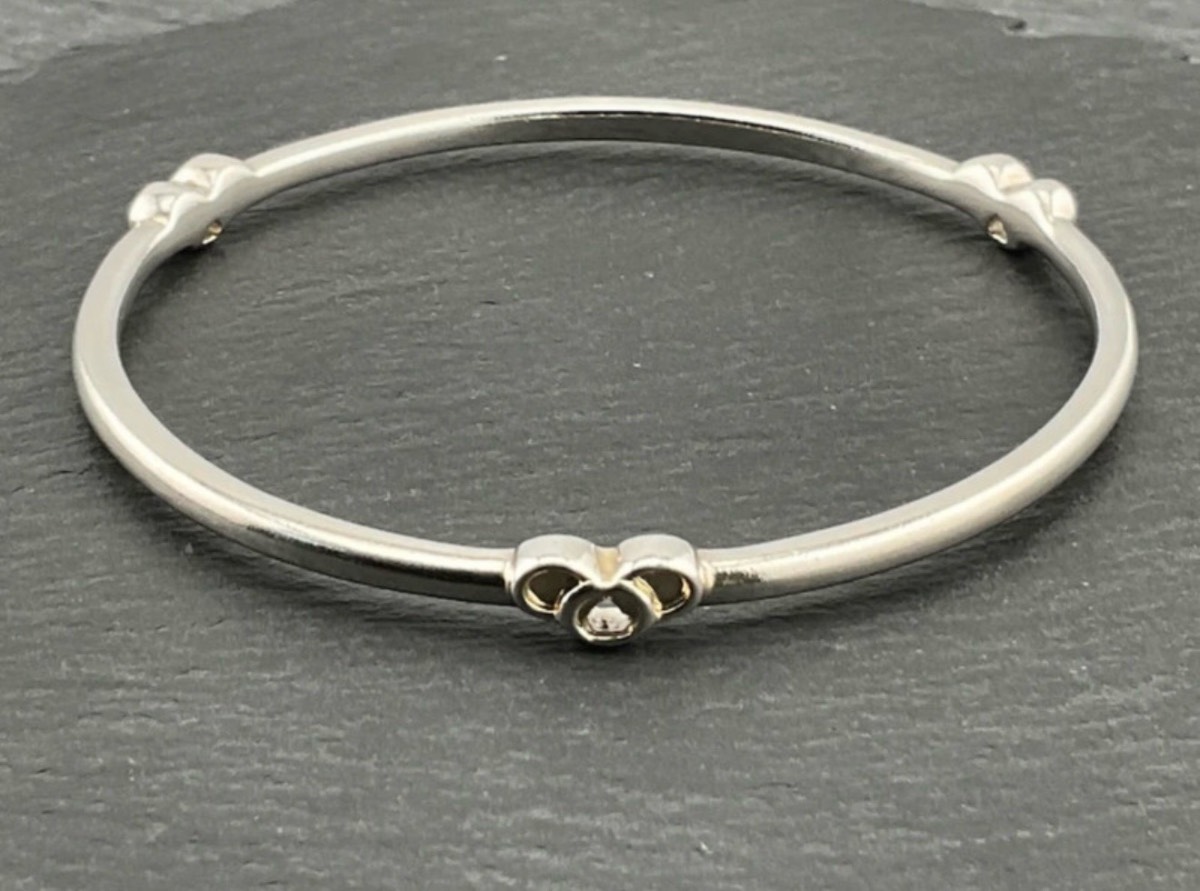 Genuine Vintage Links of London Heavy Sterling Silver Bracelet Bangle 20gm 6.5cm