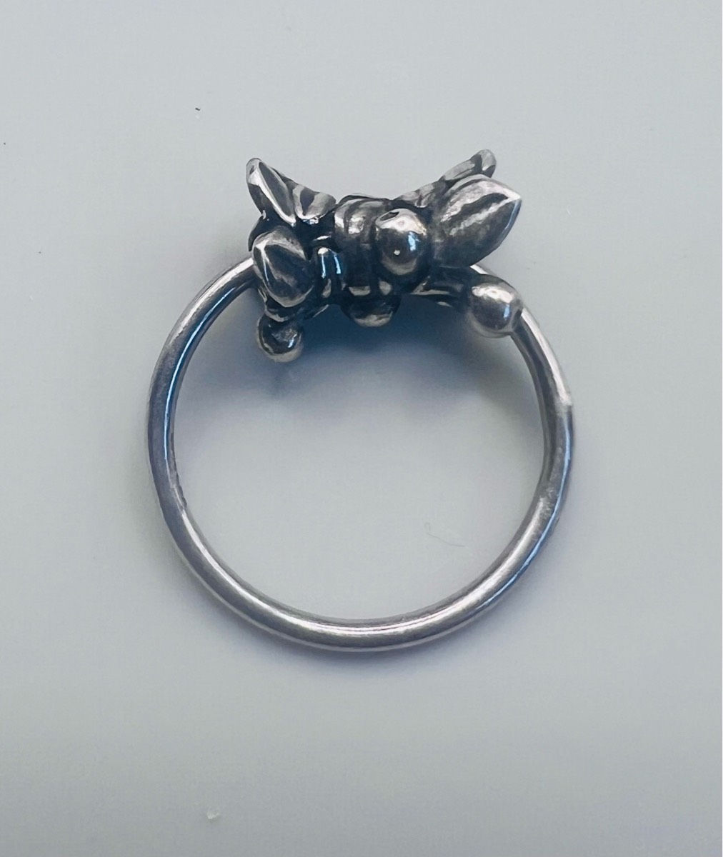 Trollbeads "Blueberries of Youth" sterling silver ring Size