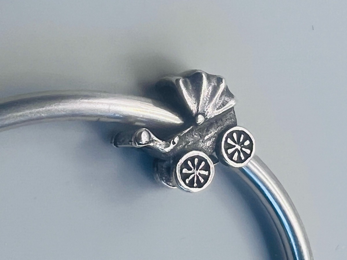 Genuine Brand New Trollbeads - Baby Buggy Silver Bead - TAGBE-20044