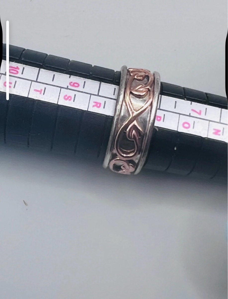 Vintage Clogau Rose Gold Sterling Silver Tree Of Life Ring 5.37g size p