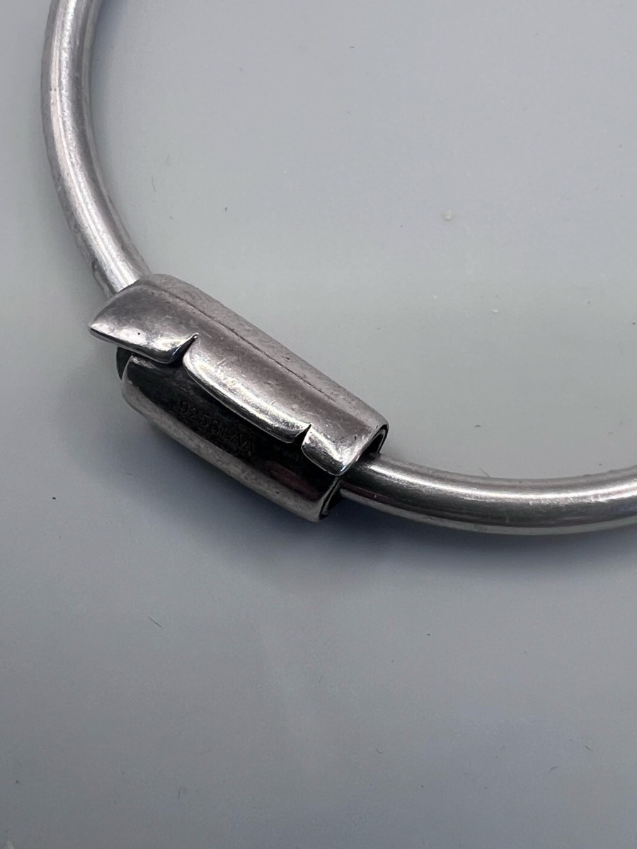 sterling silver Trollbeads "Scroll" bead charm large