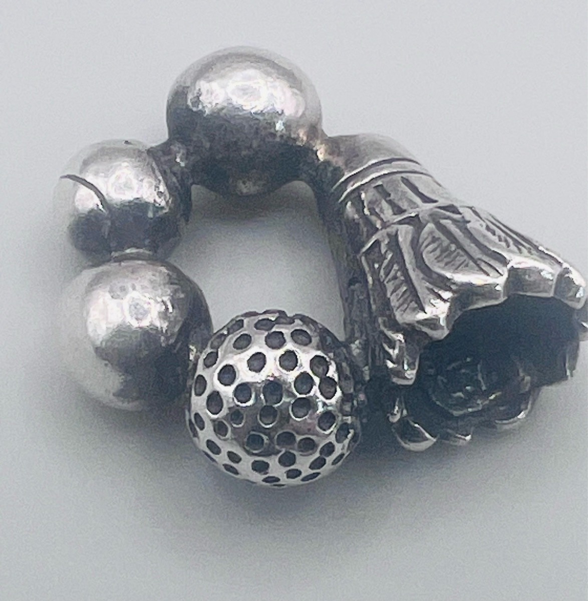 Vintage Trollbeads Champion Bead 11334 Sterling Silver