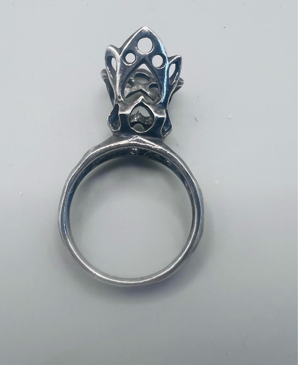 Trollbeads Crown Of Fantasy Ring Sterling Silver Size MA